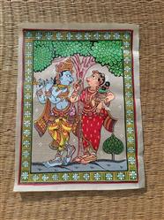 Orissa Pattachitra-Off-white-Hand-painted-Pattachitra Painting